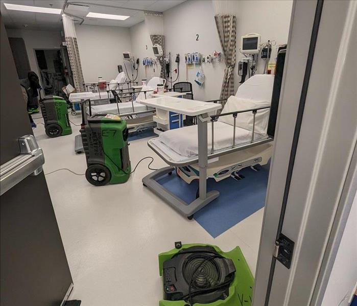 Water damage in medical facility 