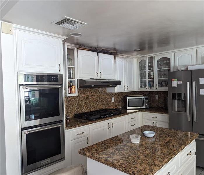 Fire Damage in the kitchen