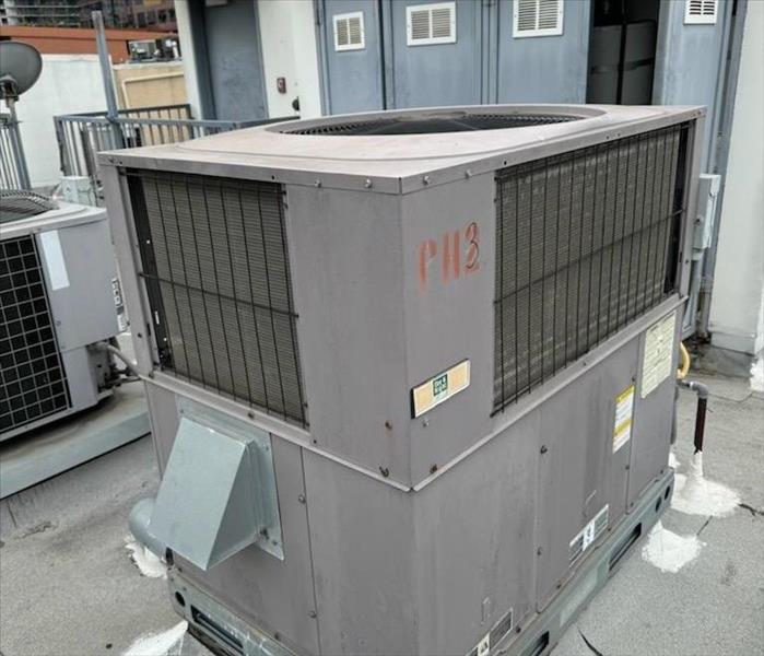 HVAC unit on the roof of a building 