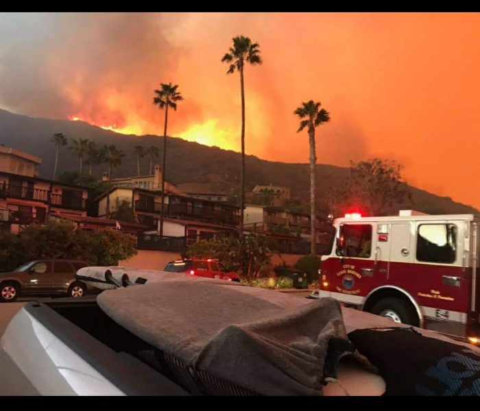 Fire in Malibu